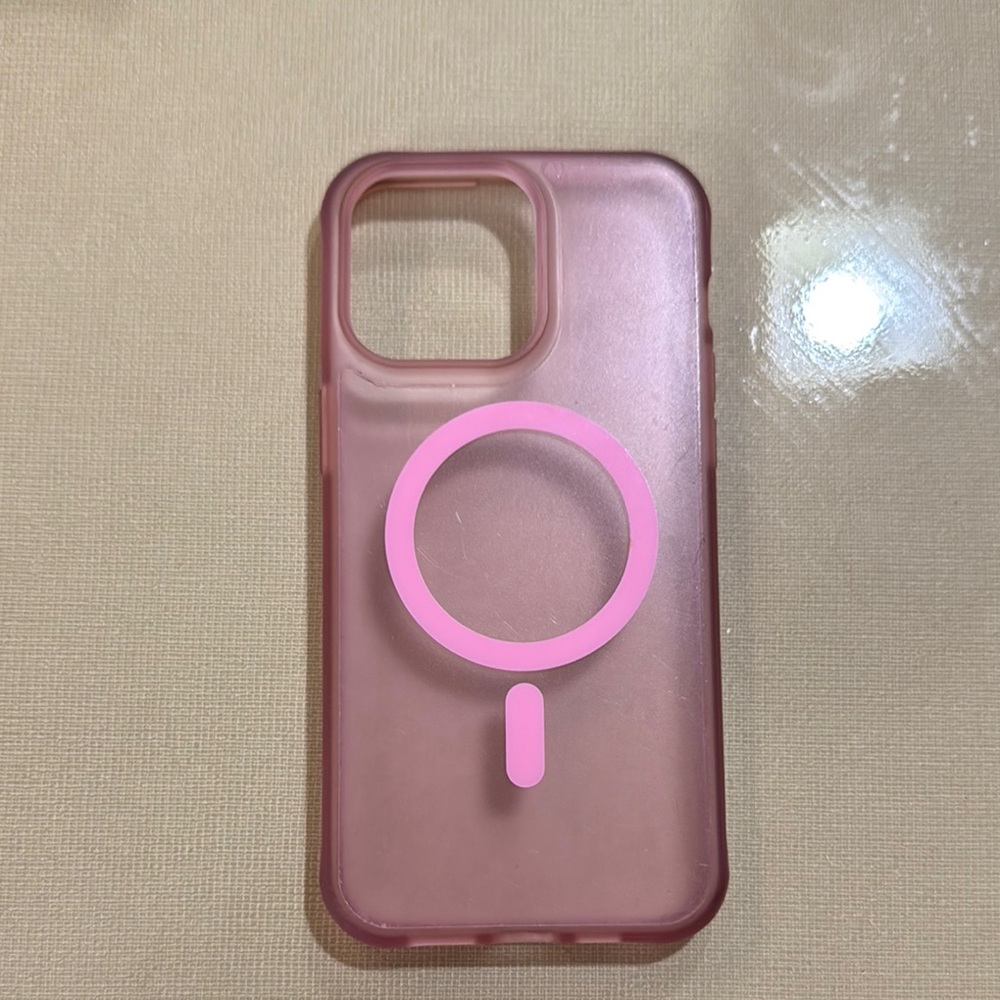 Pink Phone Case with Ring Holder